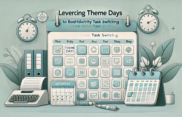Leveraging “Theme Days” to Boost Productivity and Reduce Task Switching