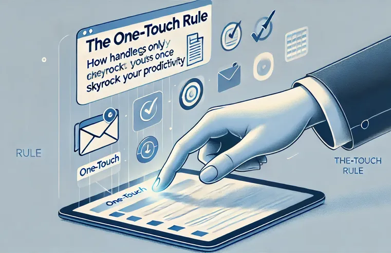 The One-Touch Rule: How Handling Tasks Only Once Can Skyrocket Your Productivity